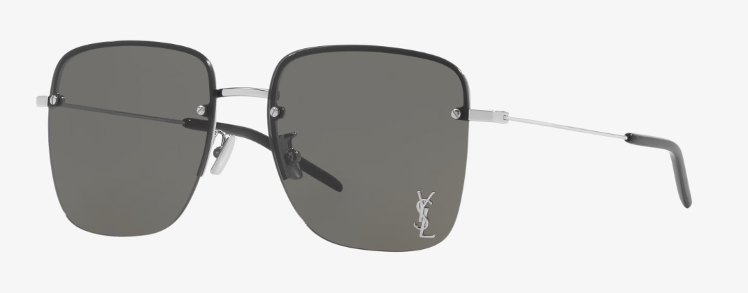Saint Laurent, SL312M, 011 SILVER, 58